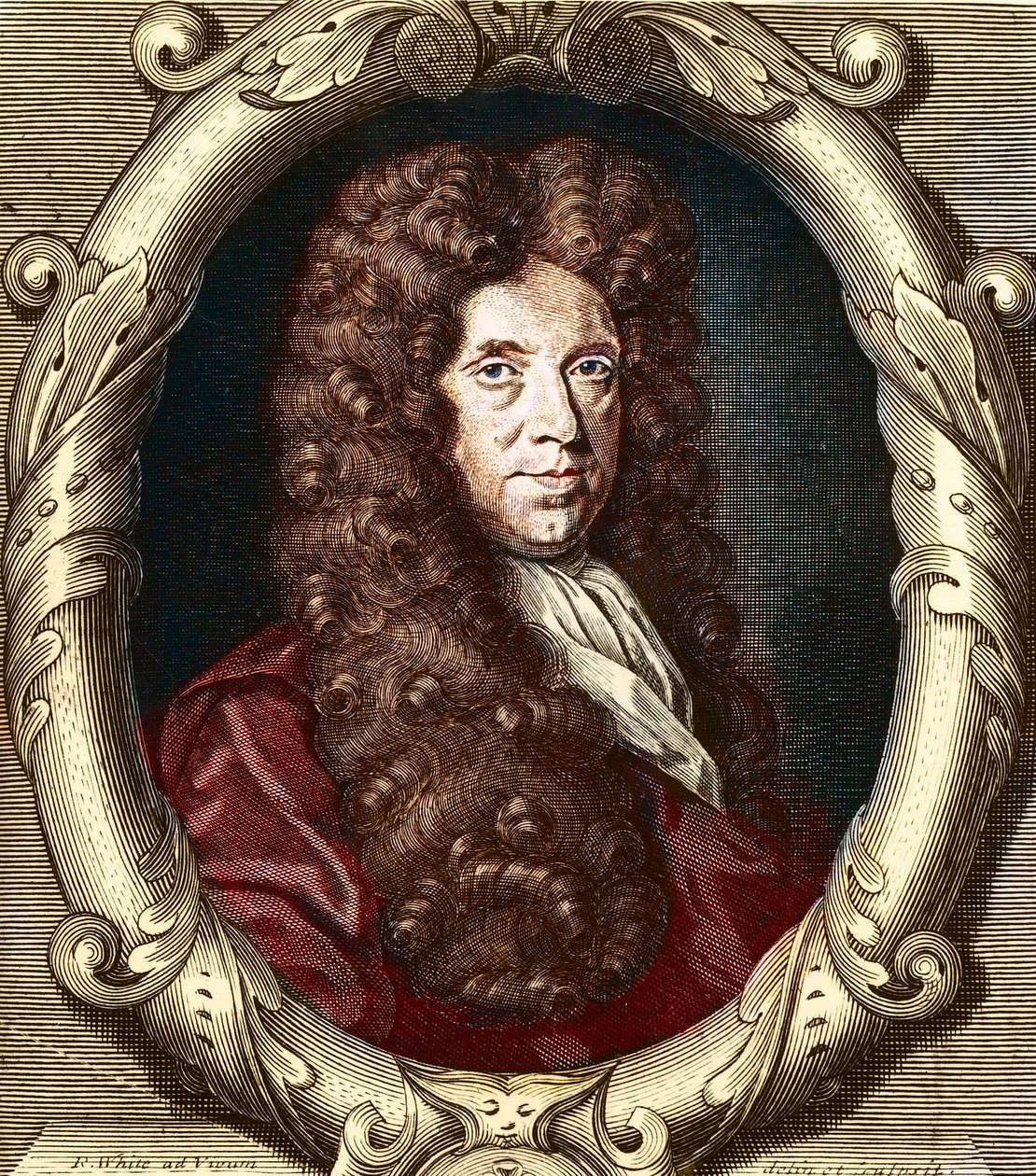 Ritratto di Nehemiah Grew (1641-1721), botanico inglese da French School
