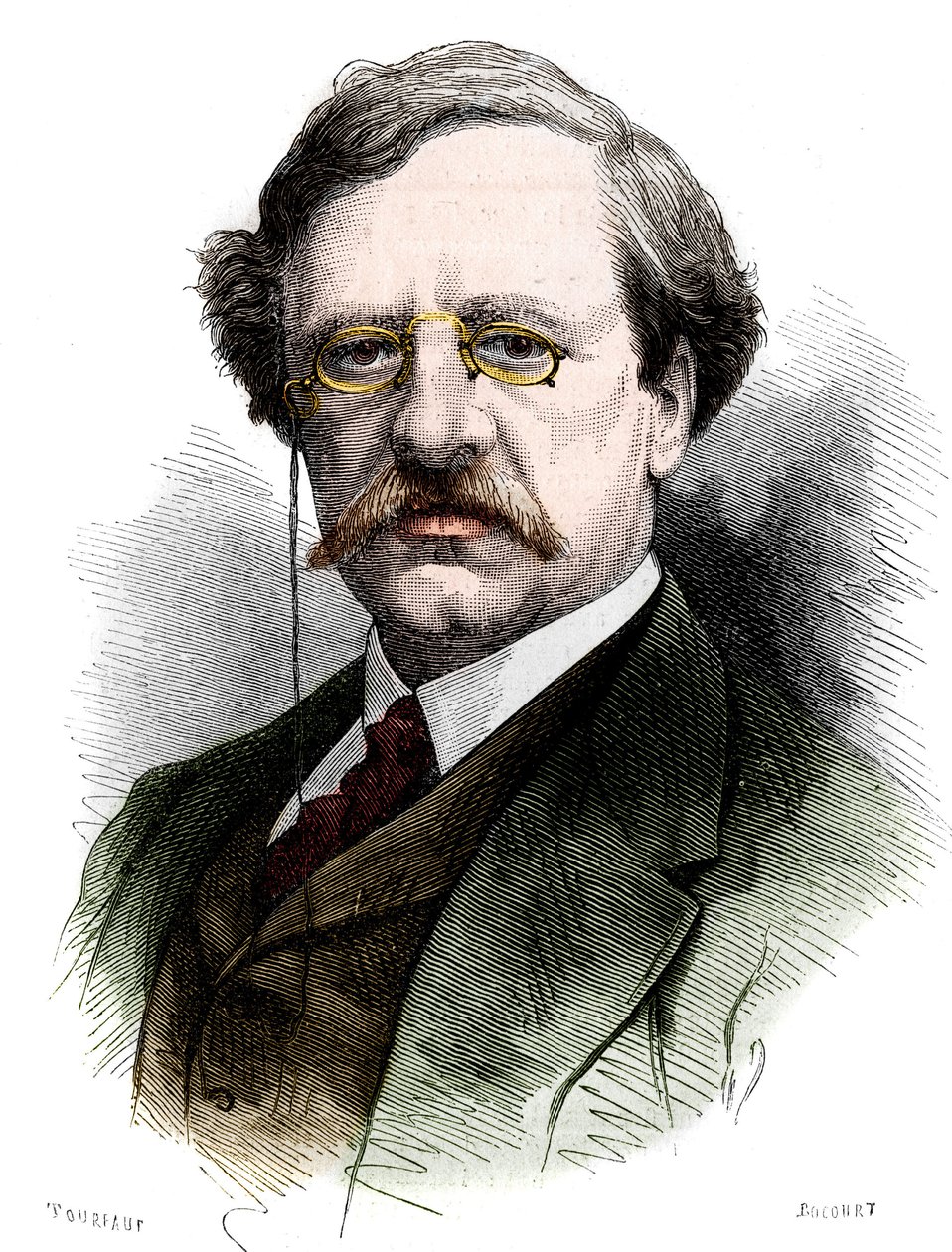 Ritratto di Nils Adolf Erik (Eric) Barone Nordenskjöld (1832-1901), naturalista ed esploratore svedese. Incisione in "Le Monde Illustré" n.1178 del 25 ottobre da French School