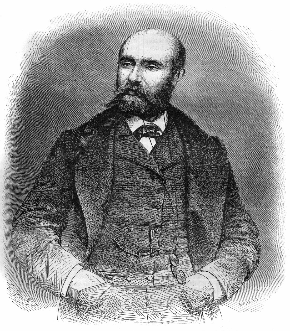 Ritratto di Paul Henry Corintin Feval (Paul Feval padre) da French School