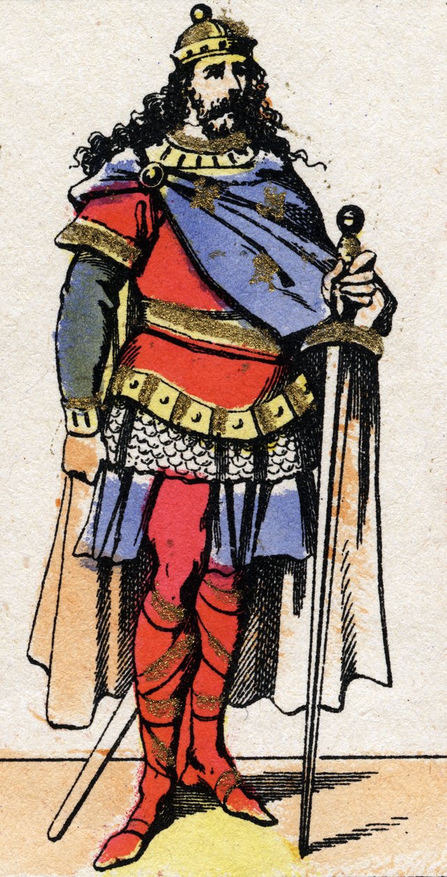 Ritratto di Pipino il Giovane o di Herstal da French School