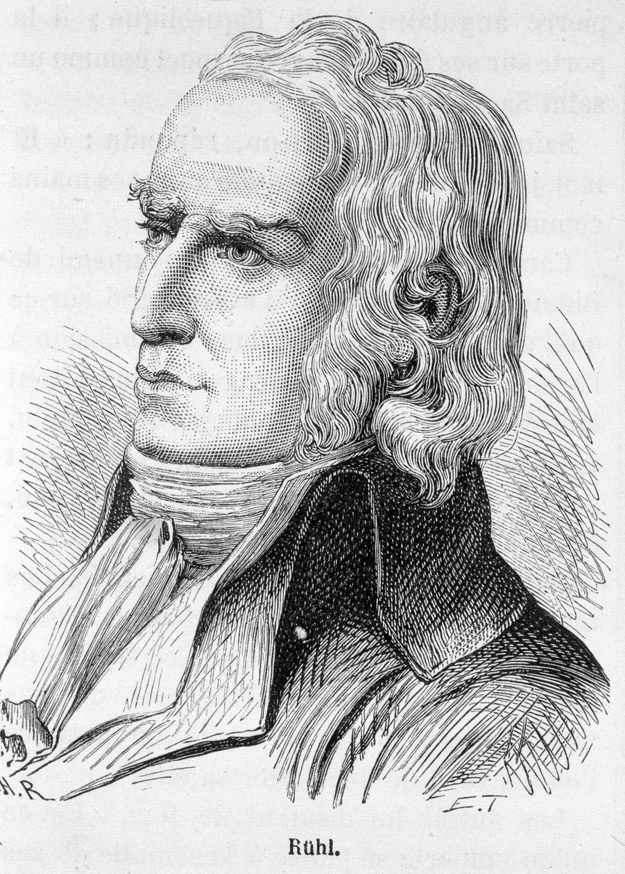 Ritratto di Philippe Jacques Ruhl (1737-1795), politico francese - in "L