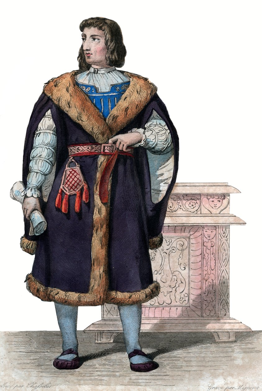 Ritratto di Philippe de Commines (1447-1511), scrittore e diplomatico francese da French School
