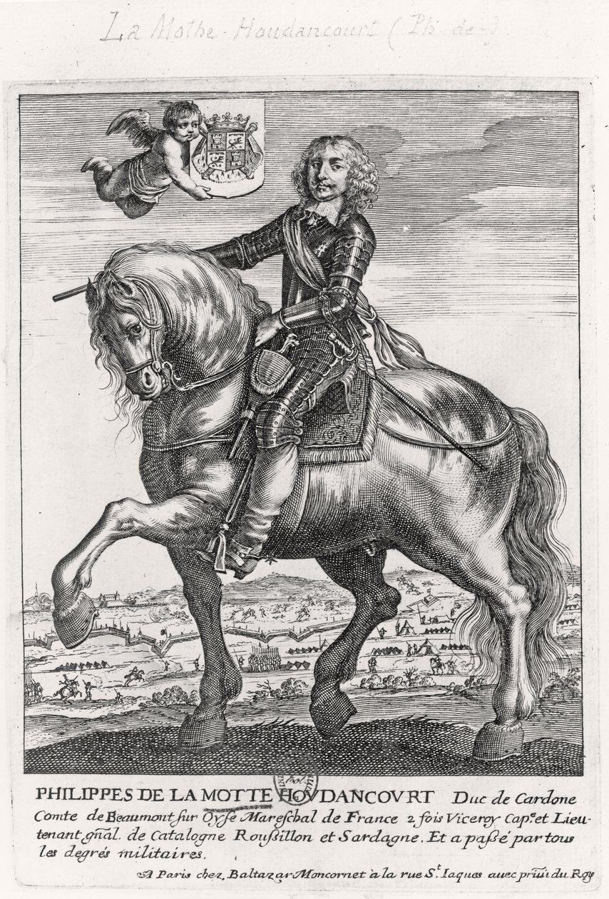 Ritratto di Philippe de La Mothe Houdancourt (1605-57) da French School