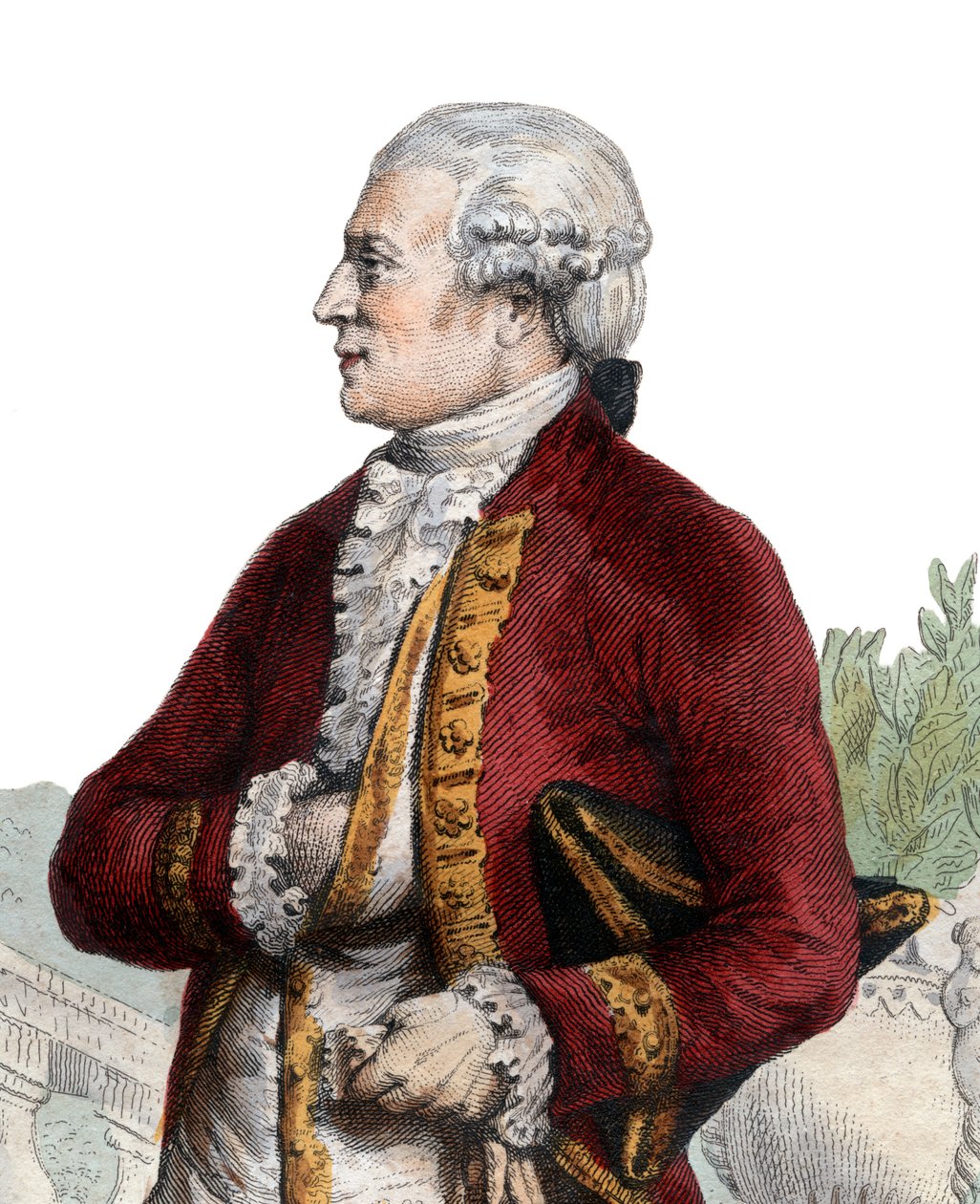 Ritratto di Pierre Augustin Caron de Beaumarchais, orologiaio, inventore, musicista, diplomatico e scrittore francese da French School