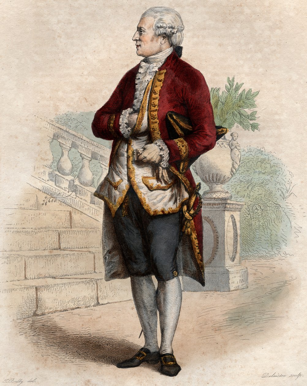 Ritratto di Pierre Augustin Caron de Beaumarchais (1732-1799), orologiaio, inventore, musicista, diplomatico e scrittore francese da French School
