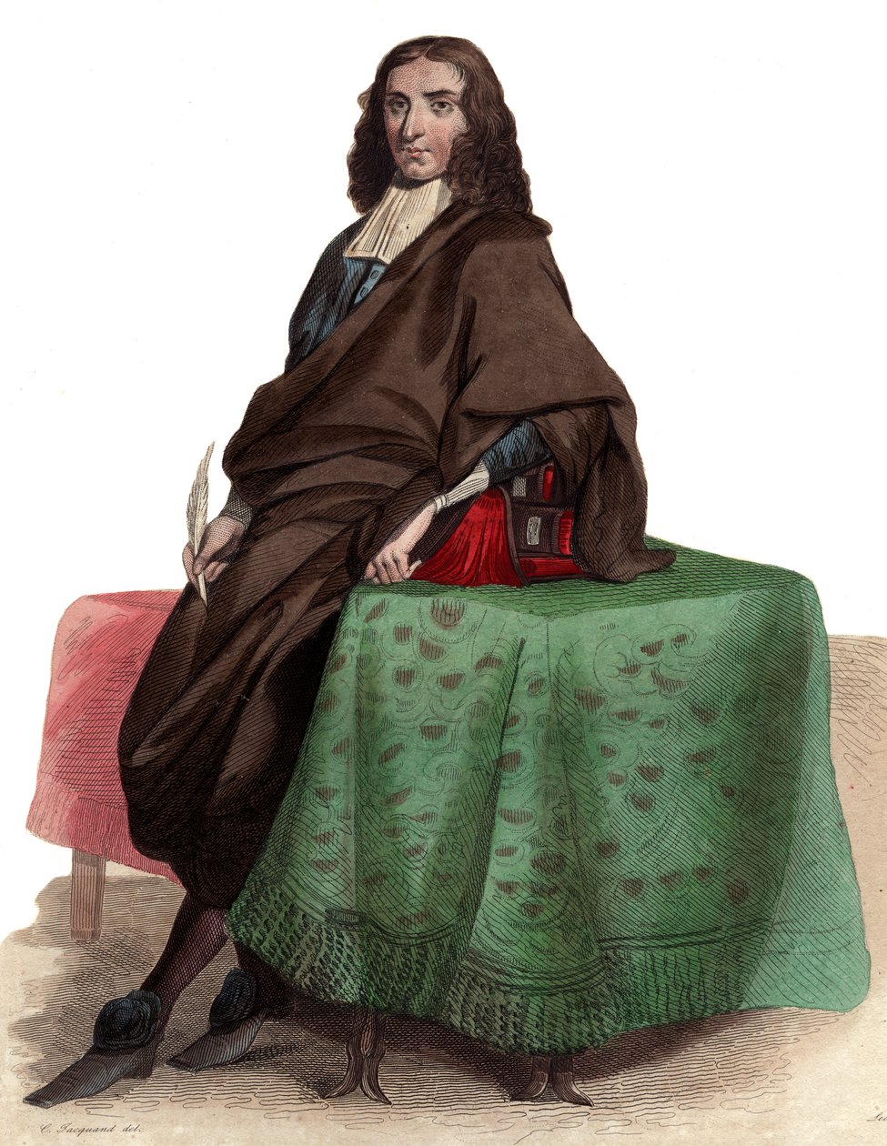 Ritratto di Pierre Bayle (1647-1706), filosofo e scrittore francese da French School