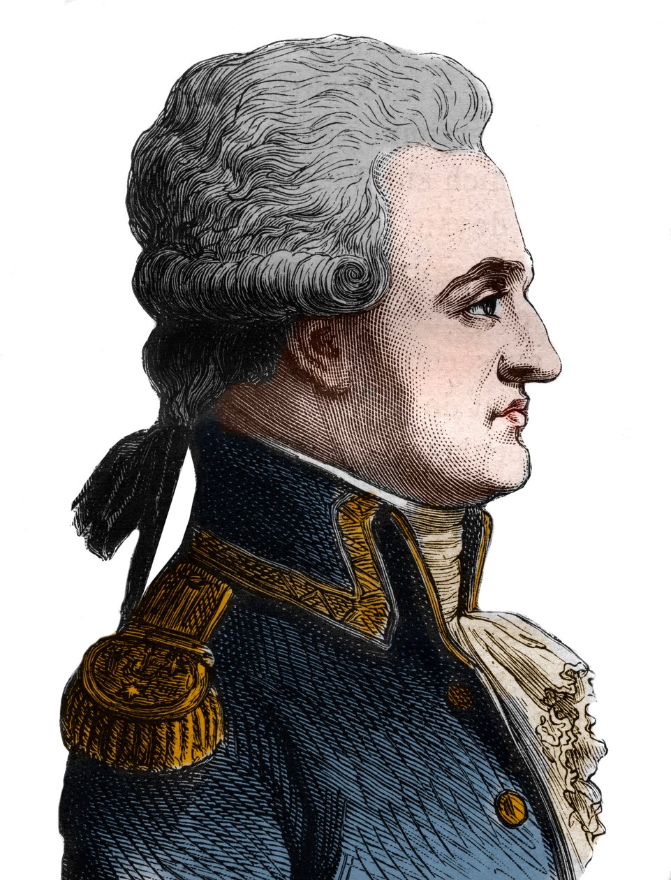 Ritratto di Pierre Charles de Villeneuve, ammiraglio francese (1763-1806), iniziò la battaglia di Trafalgar, che fu un disastro, e poi si suicidò - in "The History of France" di Henri Martin da French School