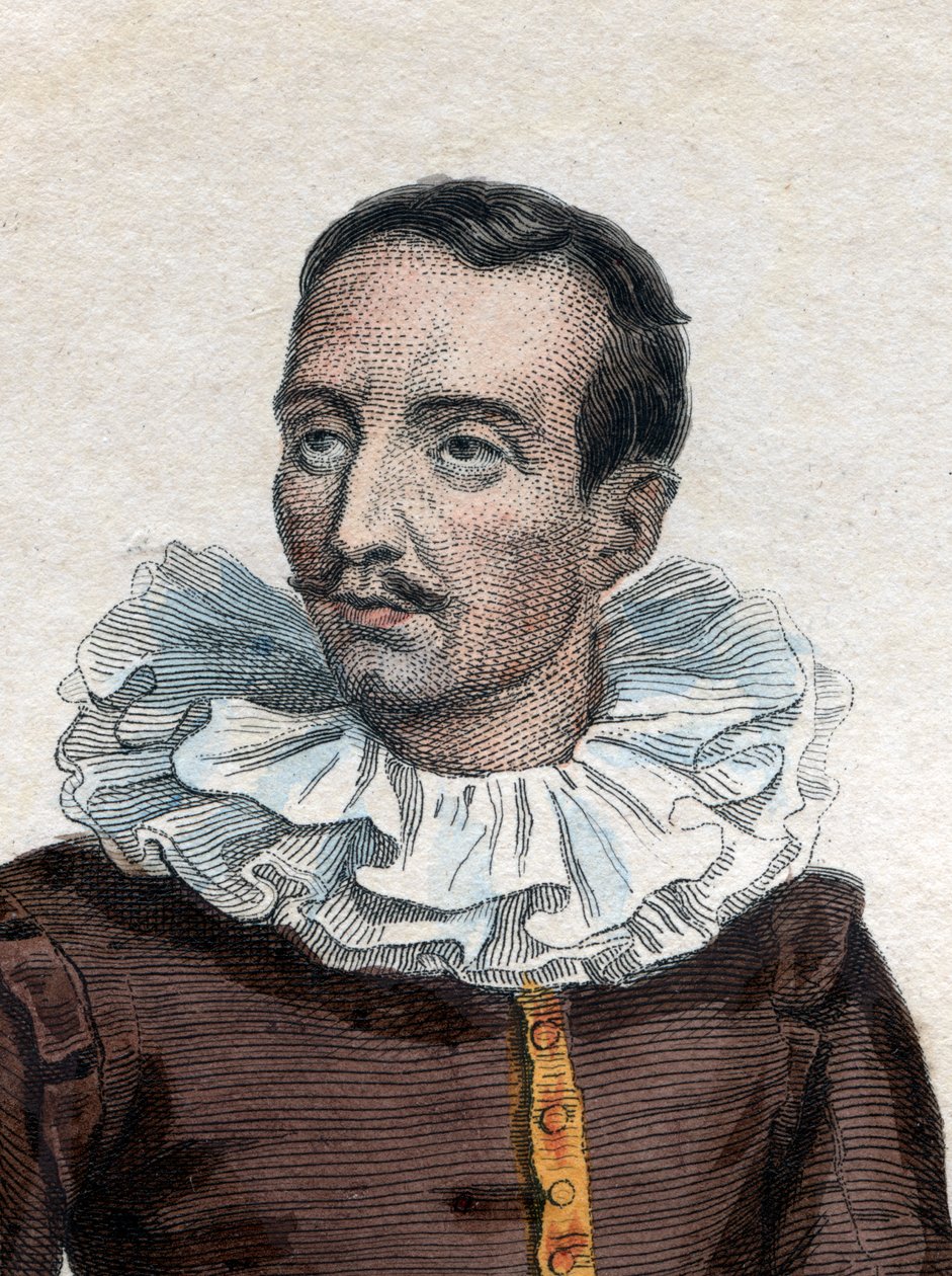 Ritratto di Pierre de Bourdeille, signore (e abate) di Brantôme (1535-1614), storico, soldato e biografo francese da French School