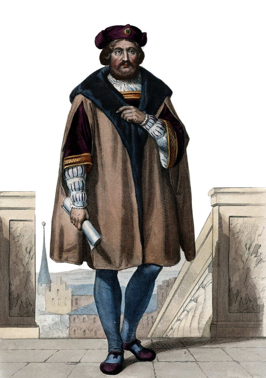 Ritratto di Pierre de Ronsard, poeta francese da French School