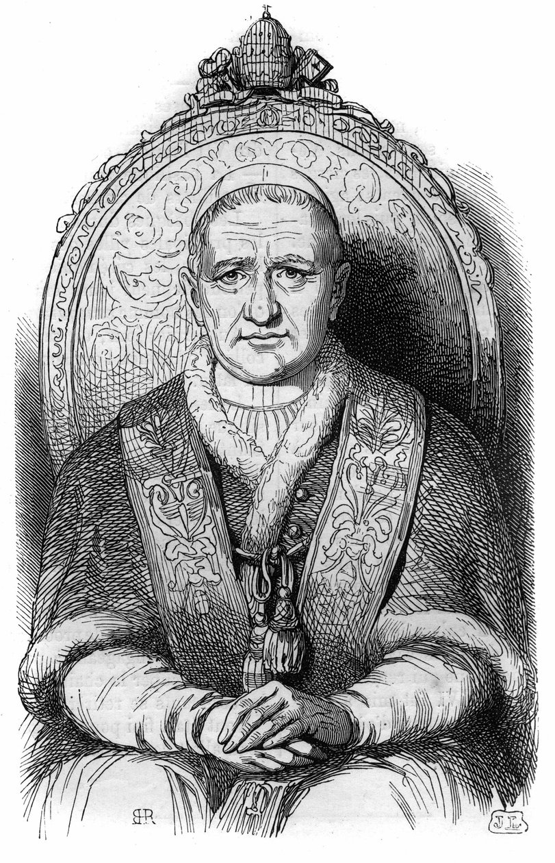 Ritratto di Papa Gregorio XVI (Bartolomeo Alberto Cappellari) da French School