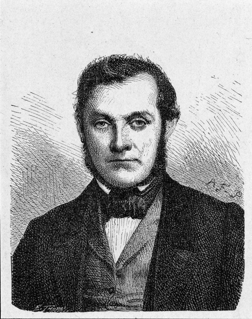 Ritratto di Robert Wilhelm Bunsen (1811 - 1899). Chimico tedesco - in "Album della Scienza; studiosi illustri; Grandi scoperte" 1896 da French School