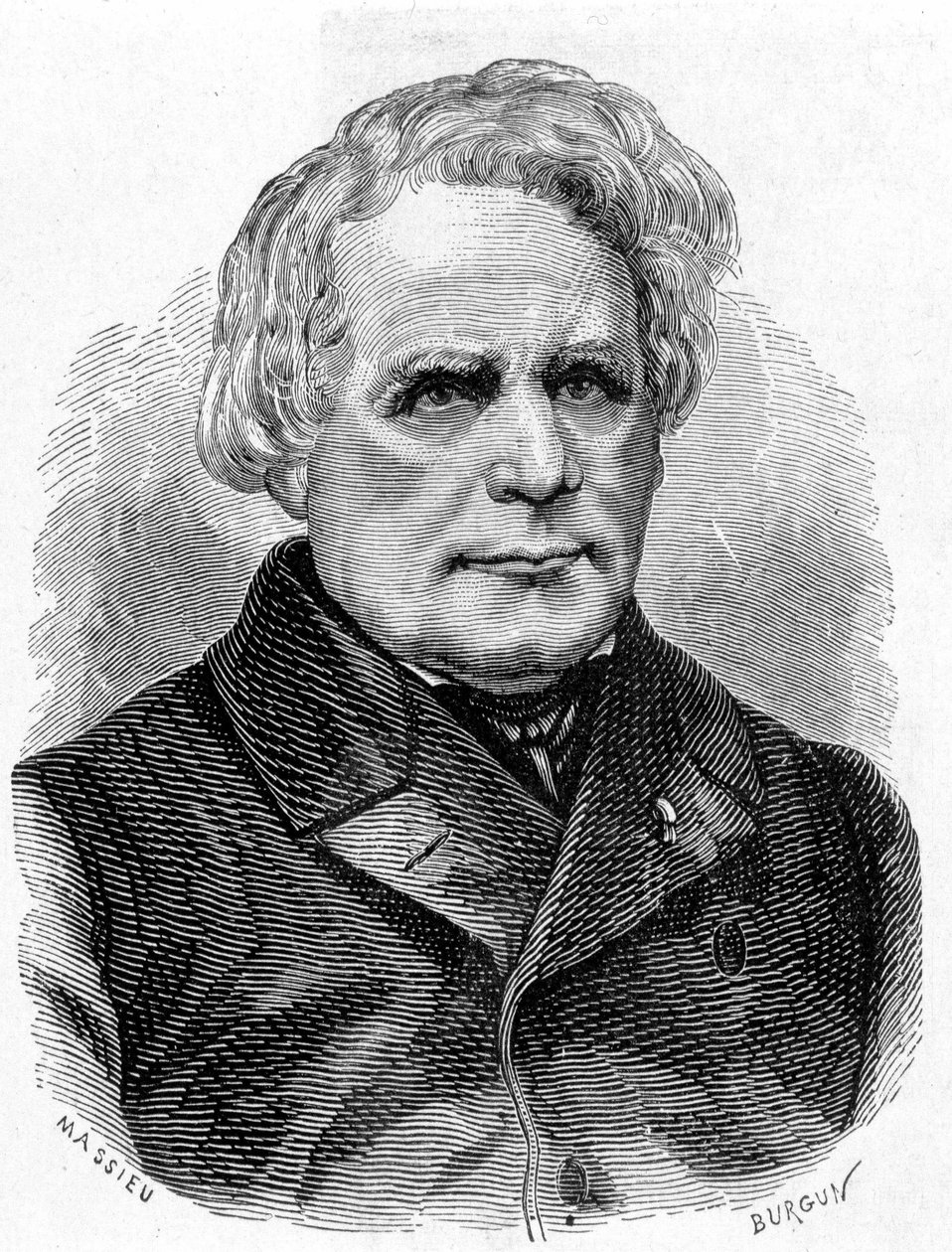 Ritratto di Heinrich Daniel Ruhmkorff (1803 - 1877), costruttore di strumenti di fisica (l