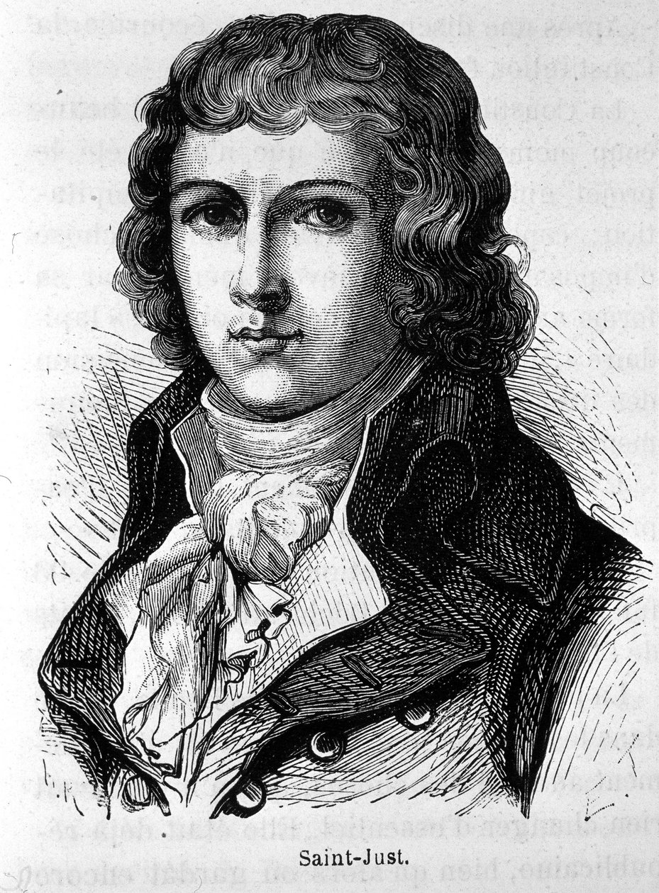 Ritratto di Saint-Just (1767 - 1794) - in "L
