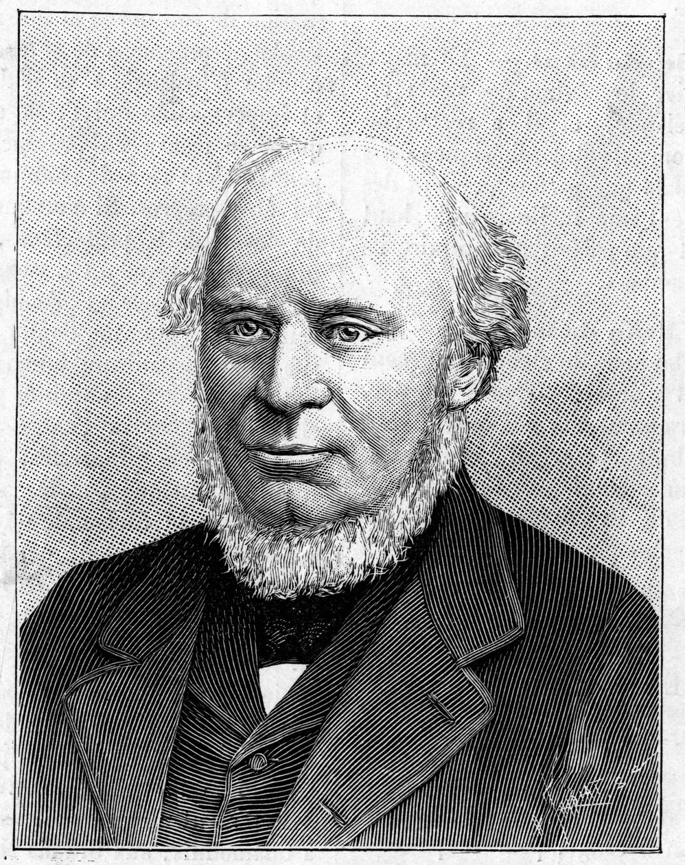 Ritratto di Sir John Fowler (1817-1898) ingegnere inglese da French School