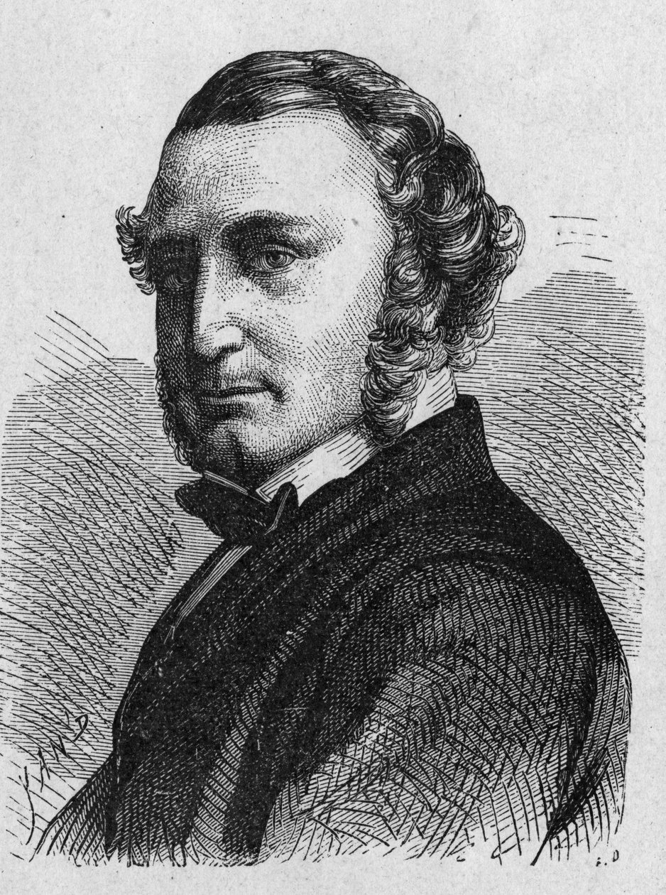 Ritratto di Thomas Russell Crampton (1816 - 1888), ingegnere britannico: progettò una locomotiva ad alta velocità, costruì la rete idraulica di Berlino e partecipò alla realizzazione del cavo sottomarino tra Calais e Dover - in 