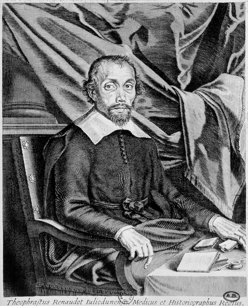 Ritratto di Théophraste Renaudot da French School