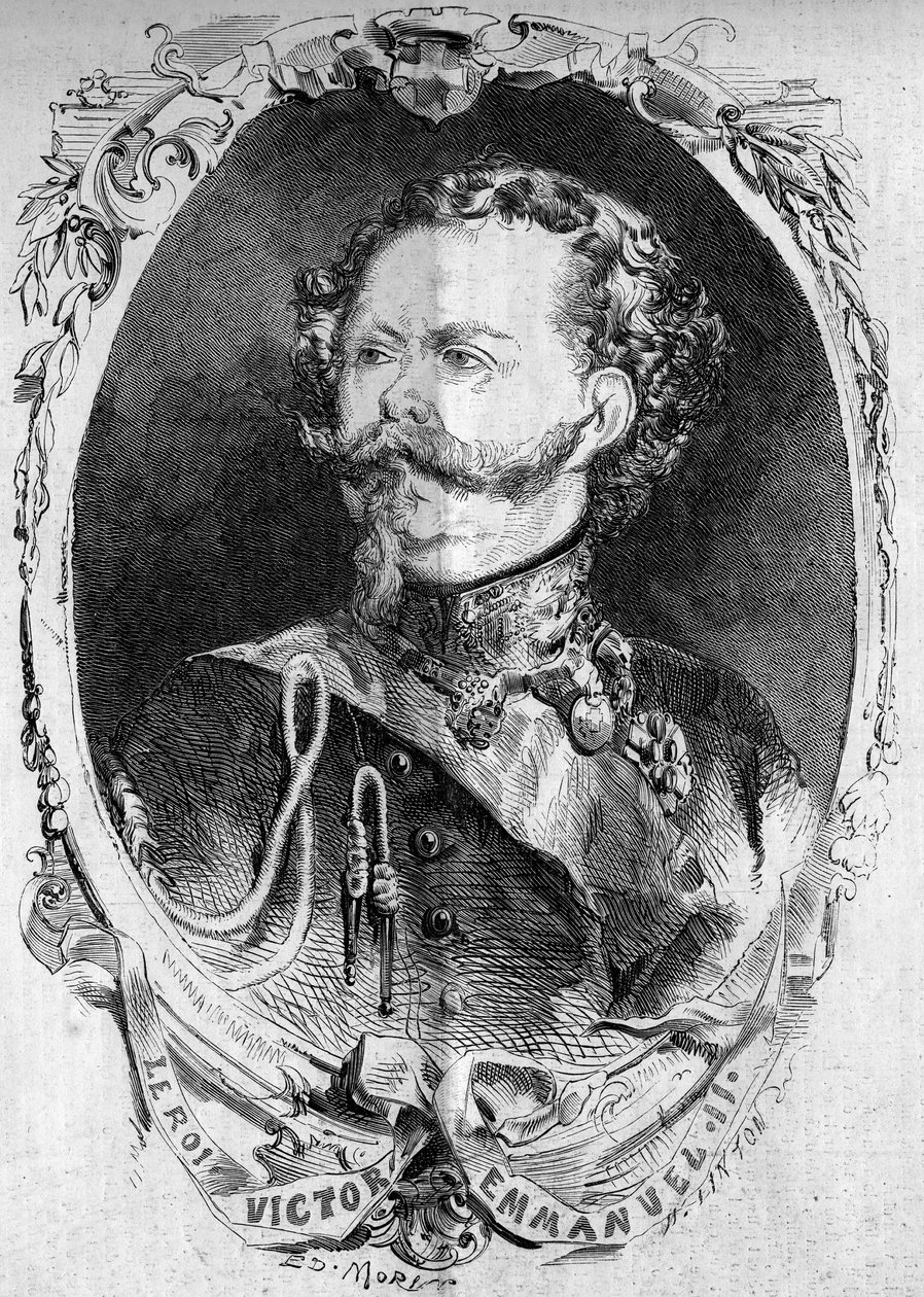 Ritratto di Vittorio Emanuele II (1820-1878), Re di Sardegna e futuro Re d