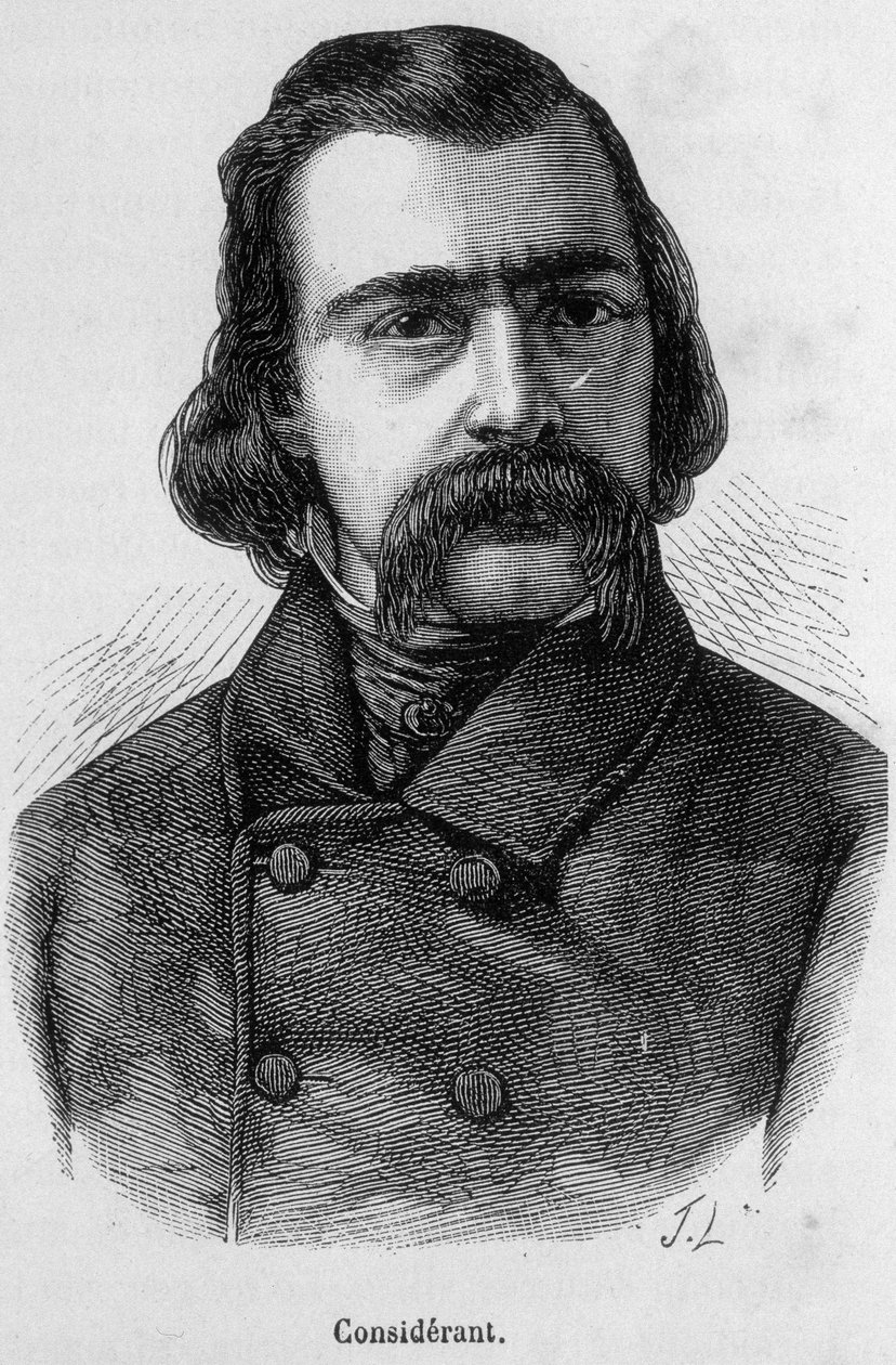 Ritratto di Victor Recital (1808 - 1893) filosofo ed economista francese - in "L