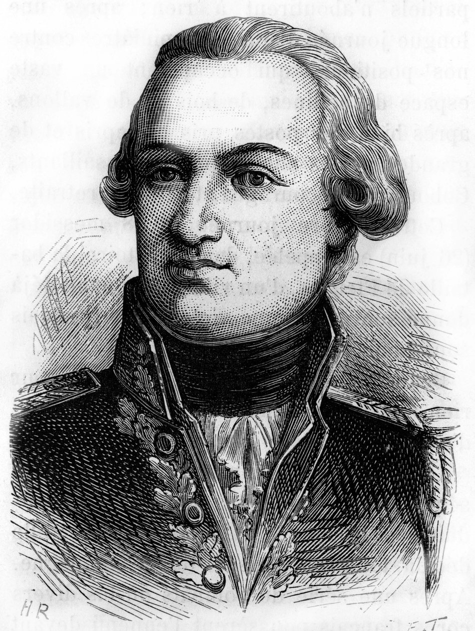 Ritratto di Villaret-Joyeuse (Conte di Villaret de Joyeuse), Ammiraglio francese (1750 - 1812) - in "L