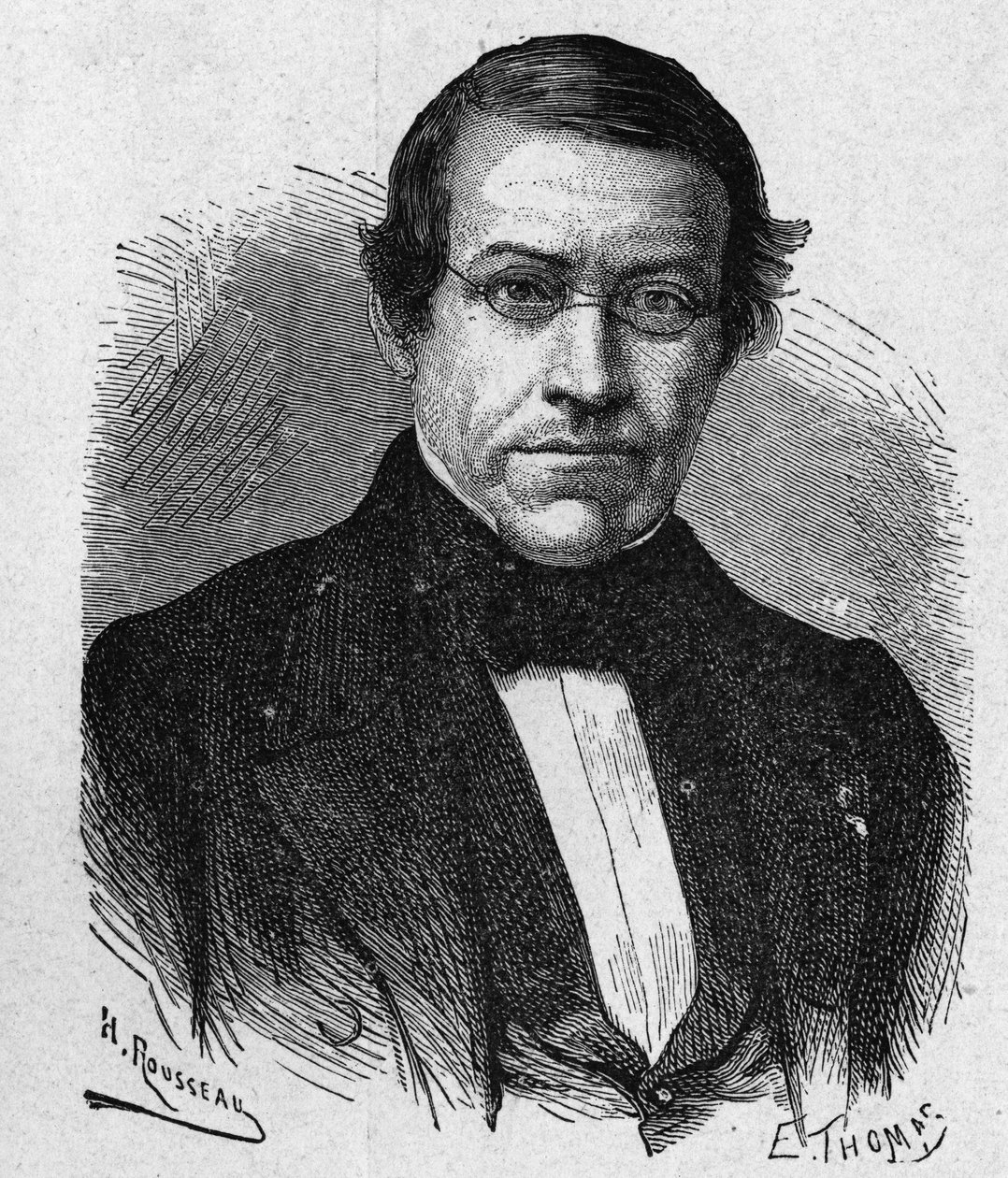 Ritratto di Charles Wheatstone (1802 - 1875), inventore nel campo della telegrafia - in "Album della Scienza; studiosi illustri; Grandi scoperte" 1896 da French School
