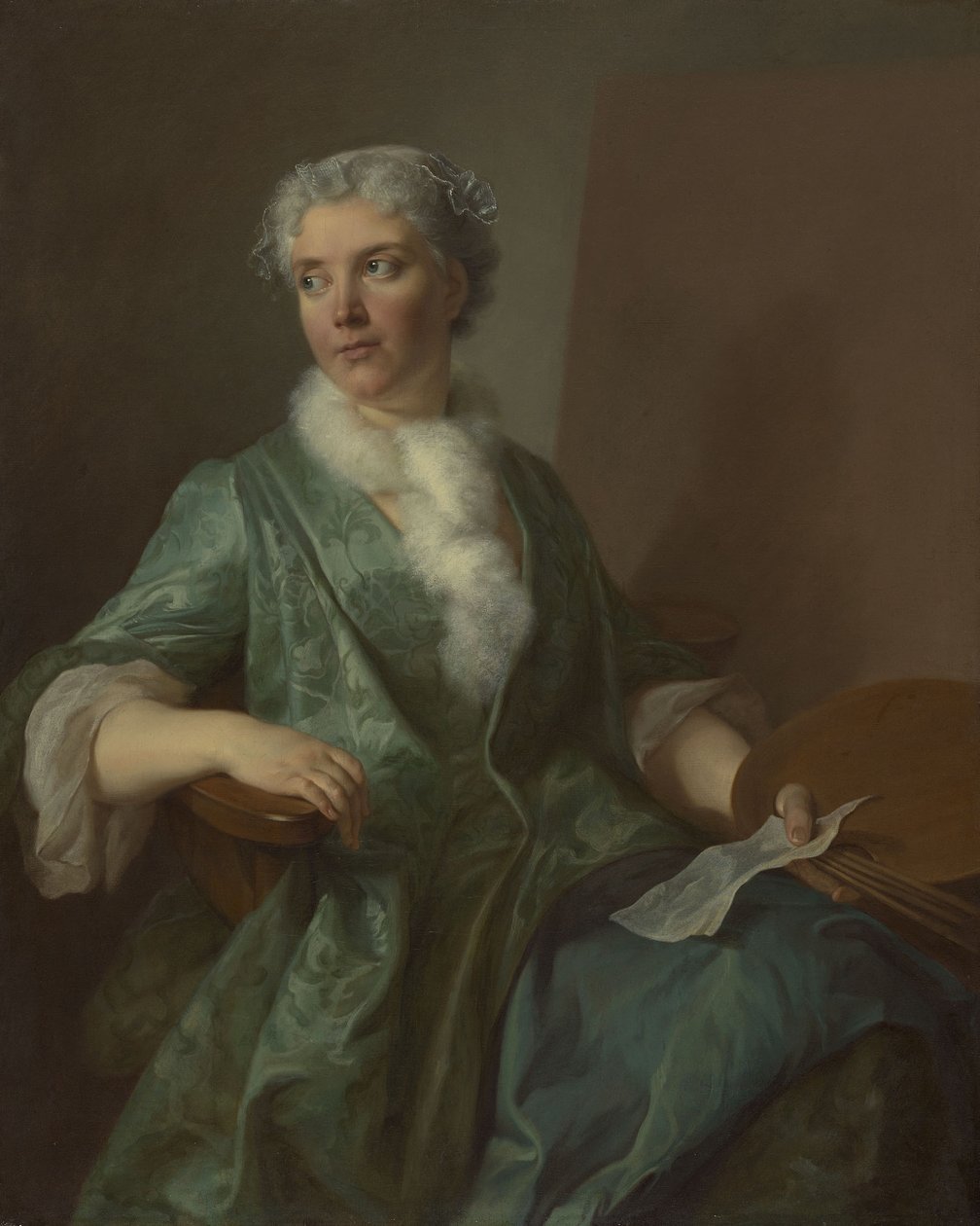 Ritratto di una Donna Artista, c.1735 da French School
