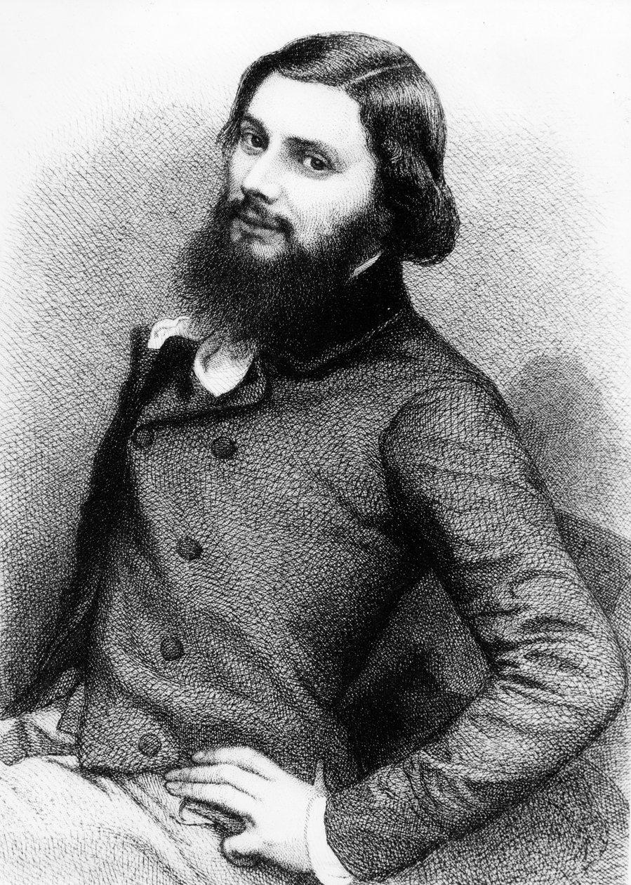 Ritratto di un giovane Gustave Courbet, c.1840s da French School