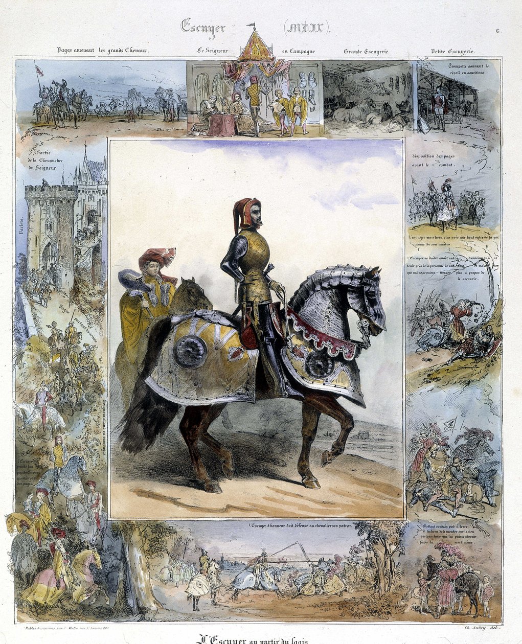 Ritratto di un cavaliere in "Storia pittoresca dell