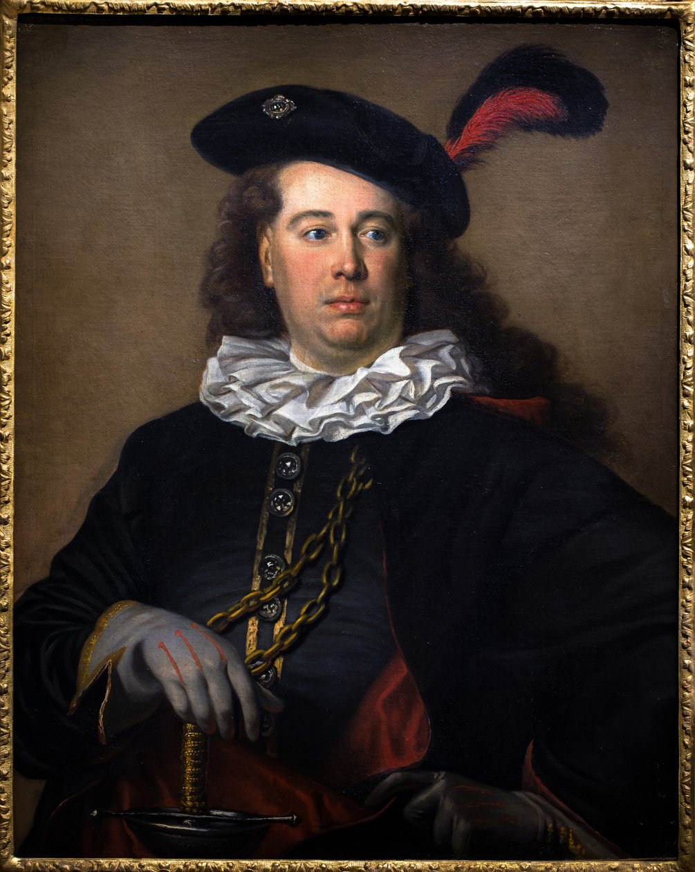 Ritratto di un attore o di un uomo in costume da maschera, 1785 ca. da French School