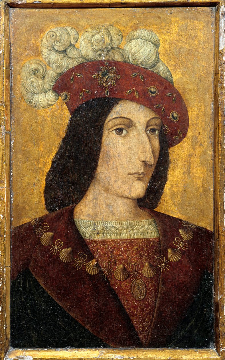 Ritratto del re di Francia Carlo VIII (1470-1498) da French School