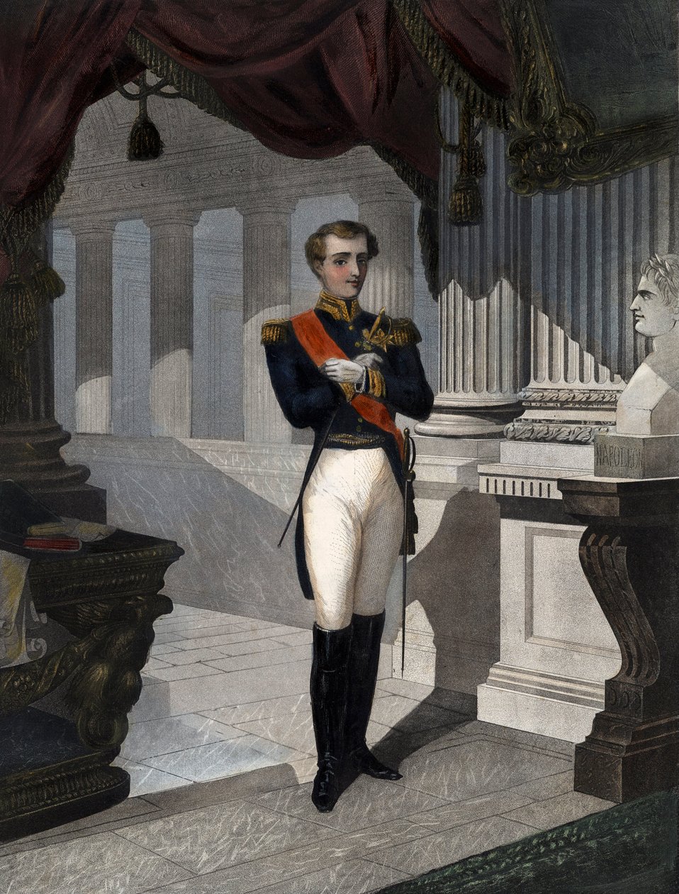 Ritratto del Re di Roma Napoleone II, Duca di Reichstadt (1811-1832) figlio dell