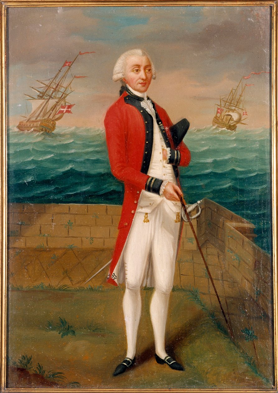 Ritratto del Cavaliere di Favray, ufficiale delle galere di Malta da French School