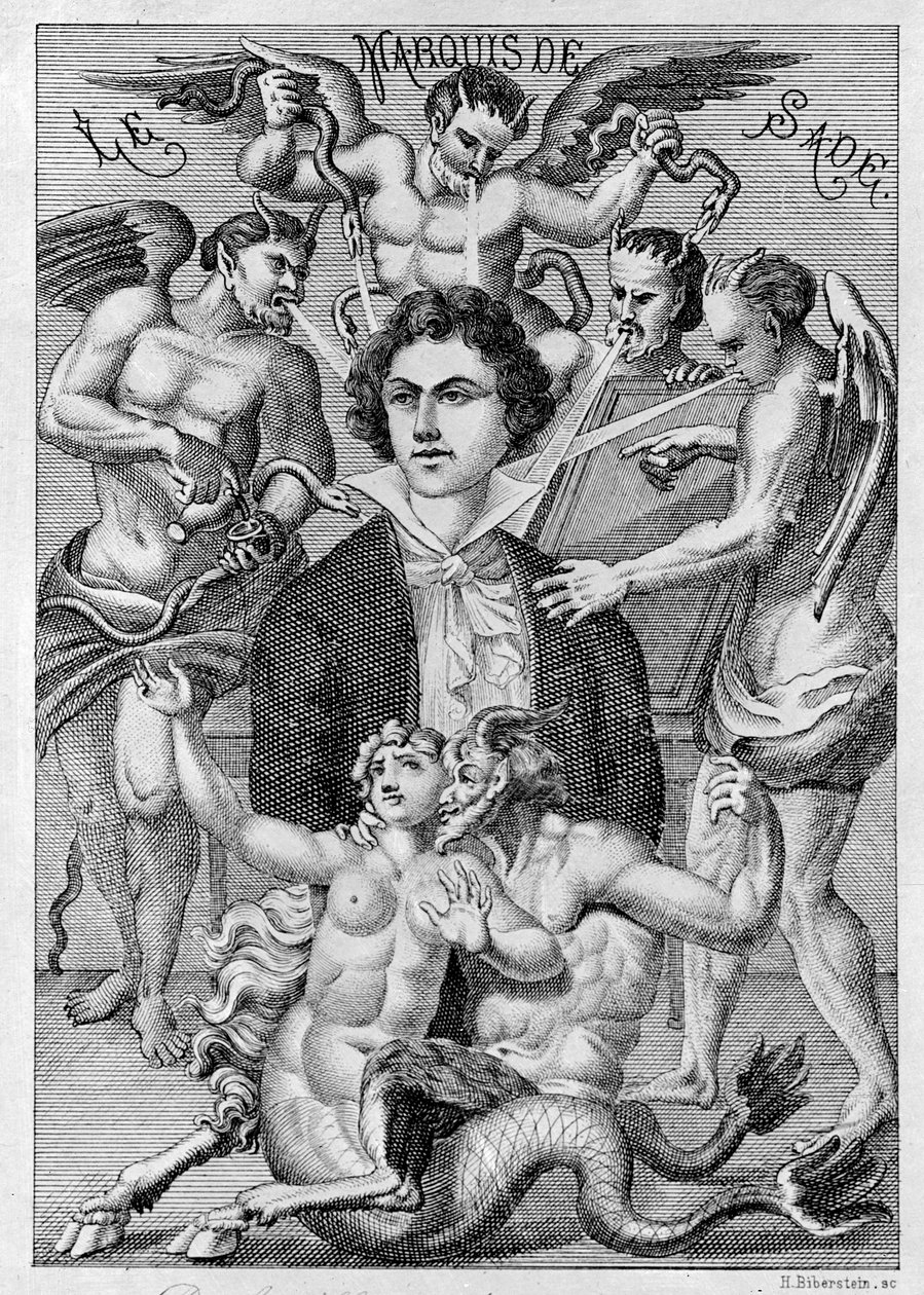 Ritratto del Marchese de Sade, frontespizio di 
