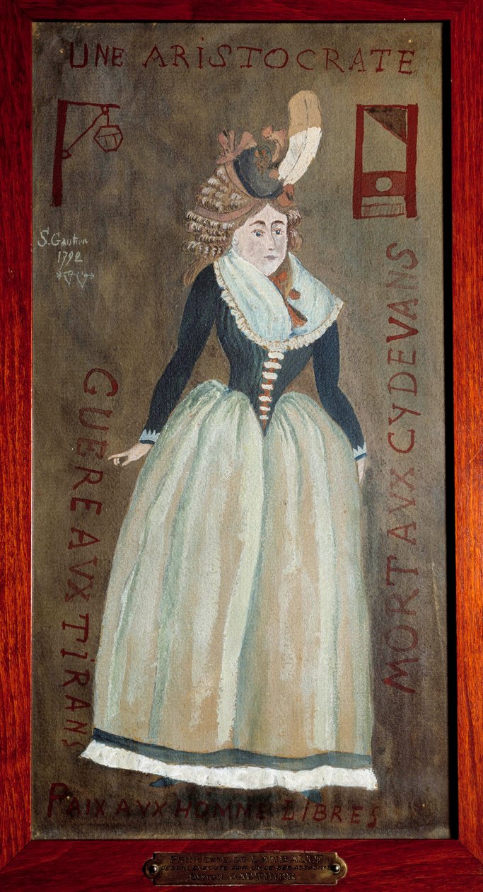Ritratto della Principessa di Lamballe (1749-1792) (Marie-Therese Louise de Savoie-Carignan) da French School