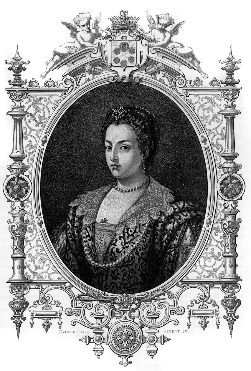 Ritratto della veneziana Bianca Cappello (1548 - 1587), moglie di Francesco de