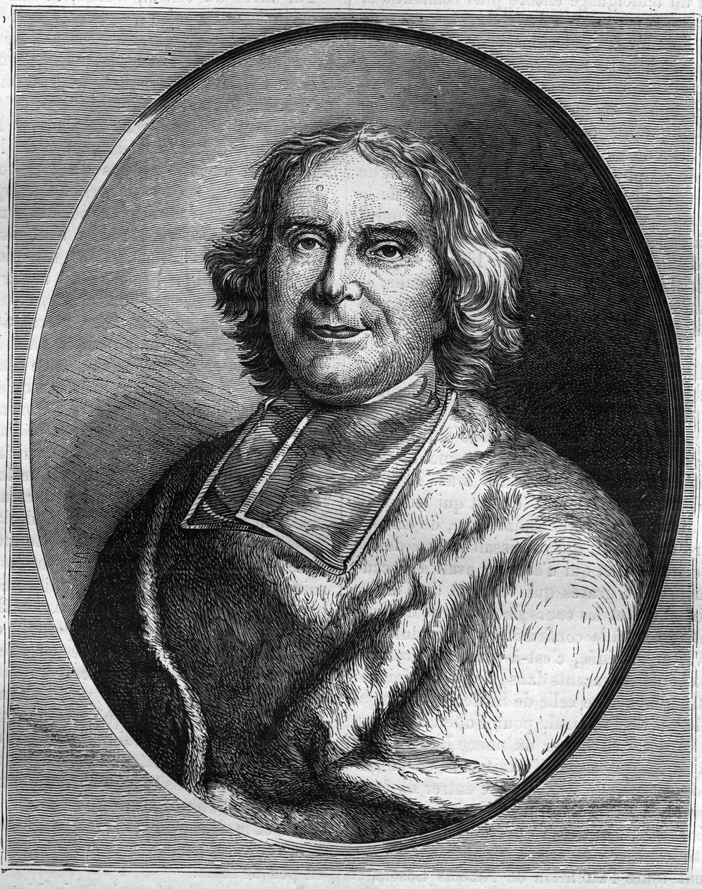 Ritratto del cardinale Andre Hercule de Fleury (1653-1743), cardinale, primo ministro di Luigi XV. Incisione in “Histoire des Papes-Rois-Queen and Empereurs a travers les siècles” di Maurice Lachatre da French School