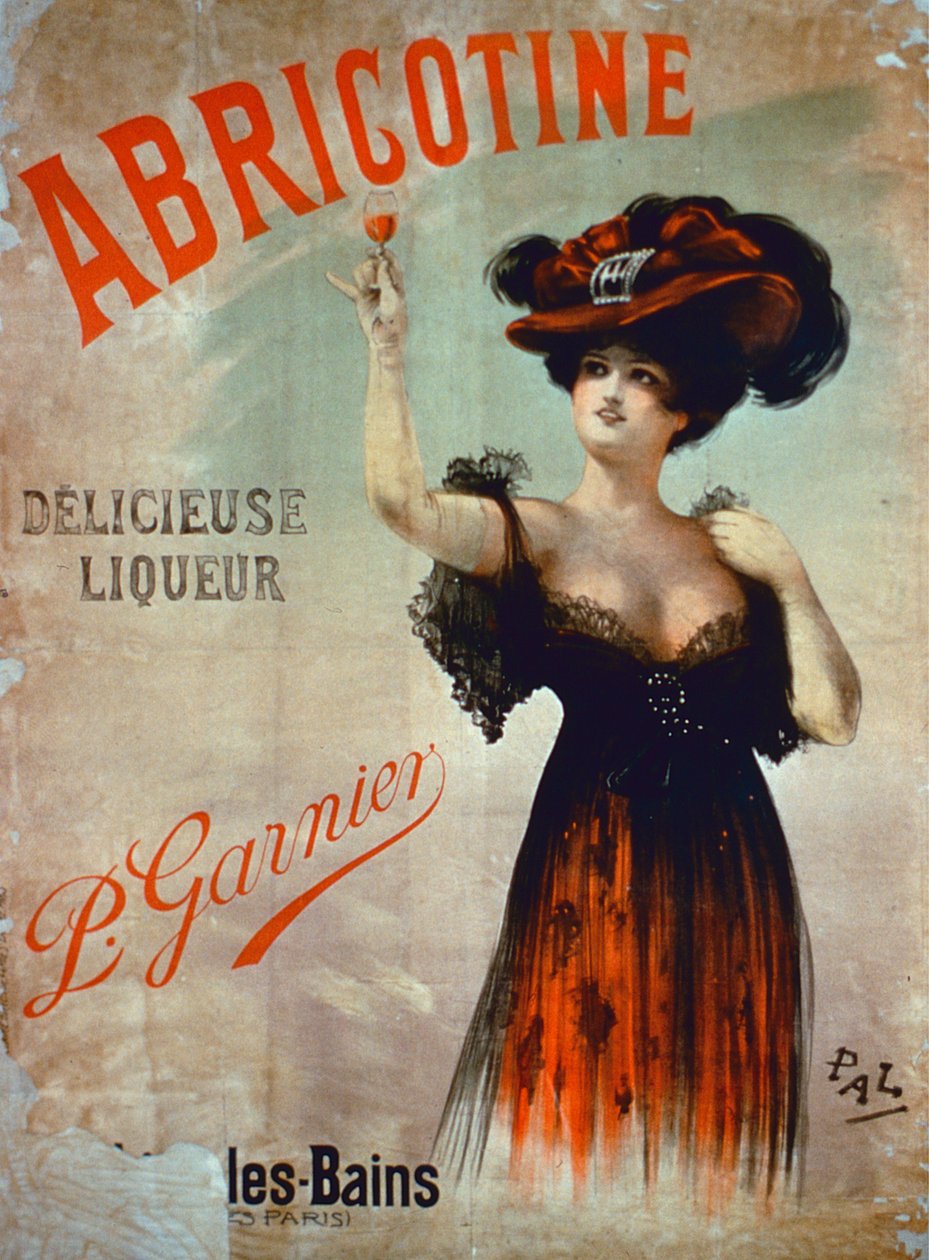 Poster pubblicitario per Abricotine, prodotto da P. Garnier, Parigi da French School
