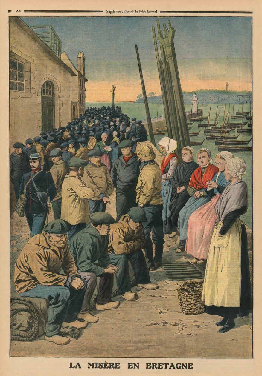 Povertà in Bretagna, illustrazione di copertina posteriore da 