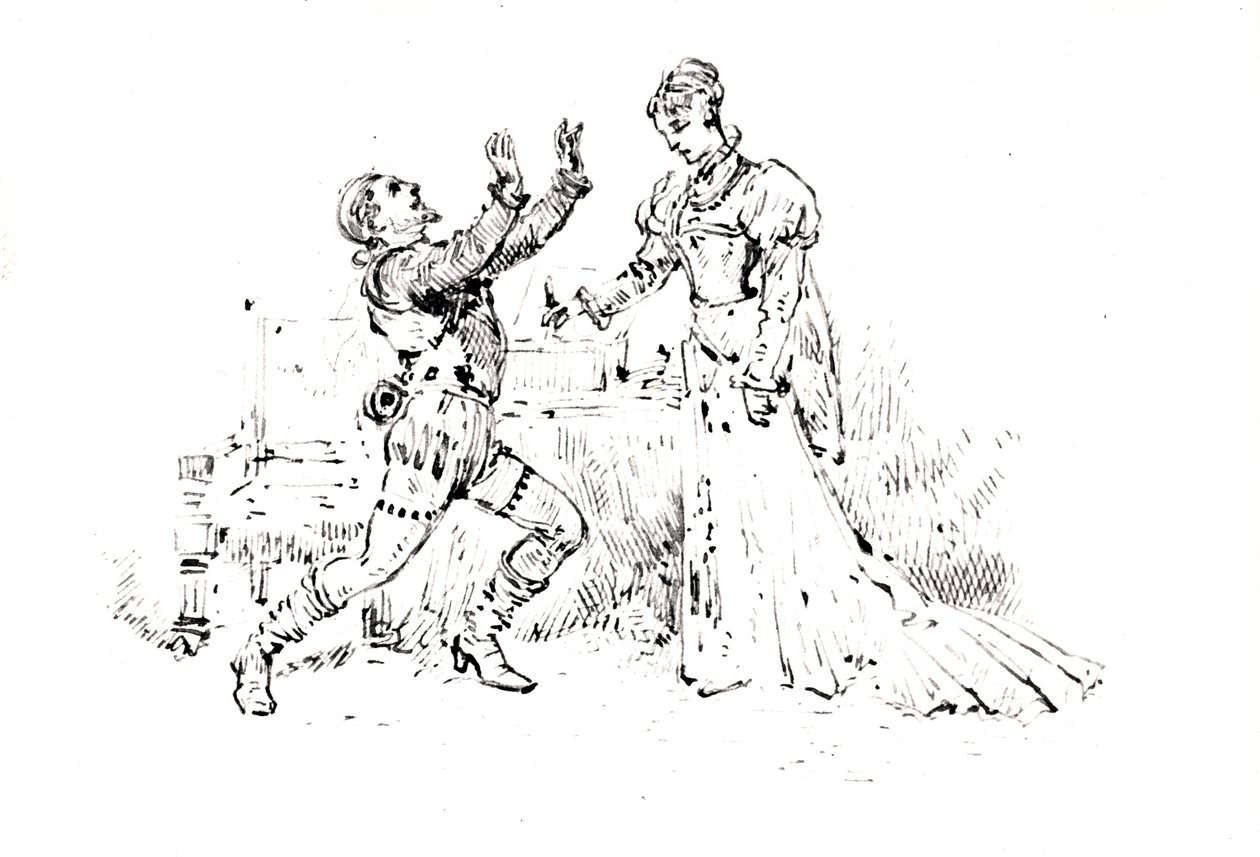 Libretto di produzione per Ruy Blas di Victor Hugo, 1880 da French School