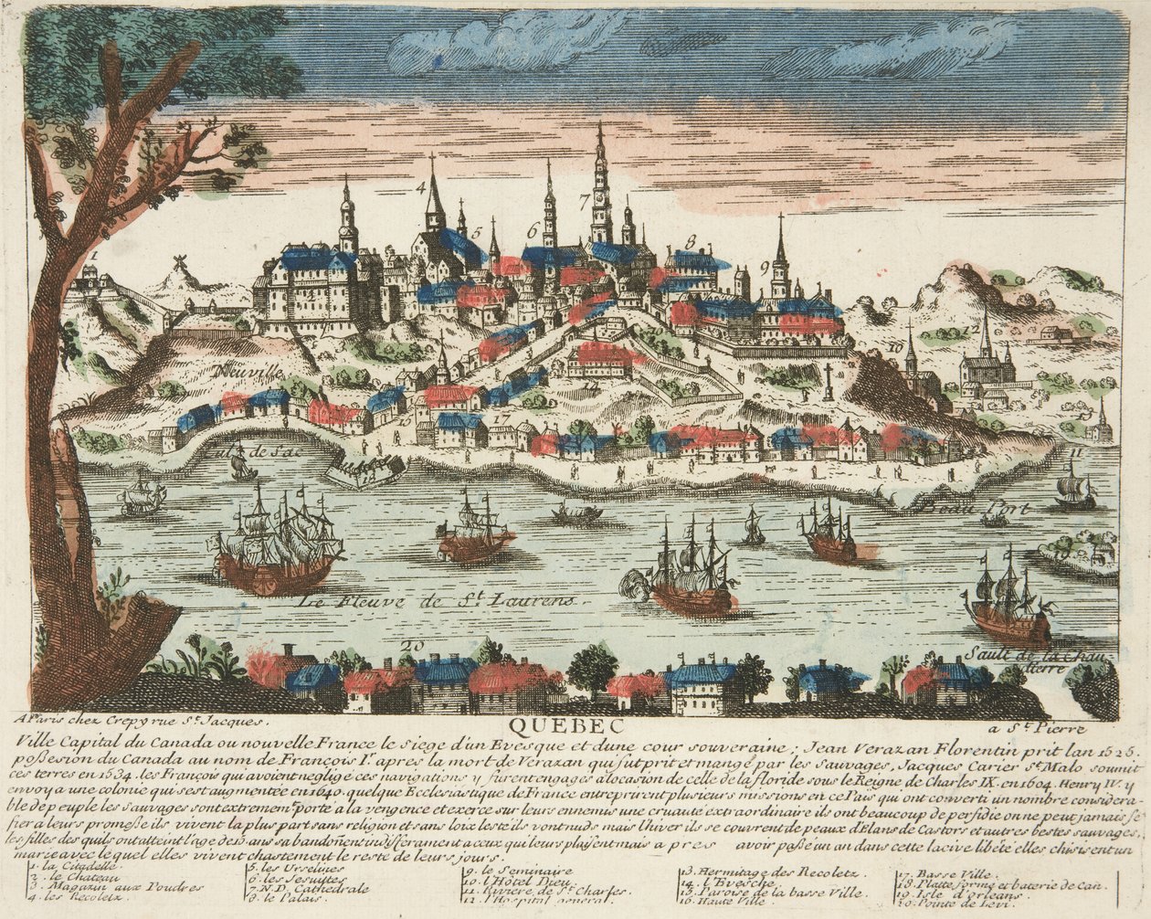 Quebec, pub. c. 1650 da French School