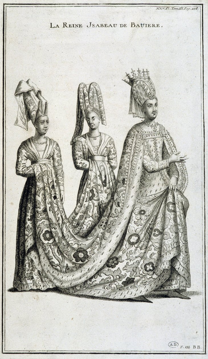 Regina Isabeau (Isabella, Elisabetta) di Baviera (1371-1435) da French School