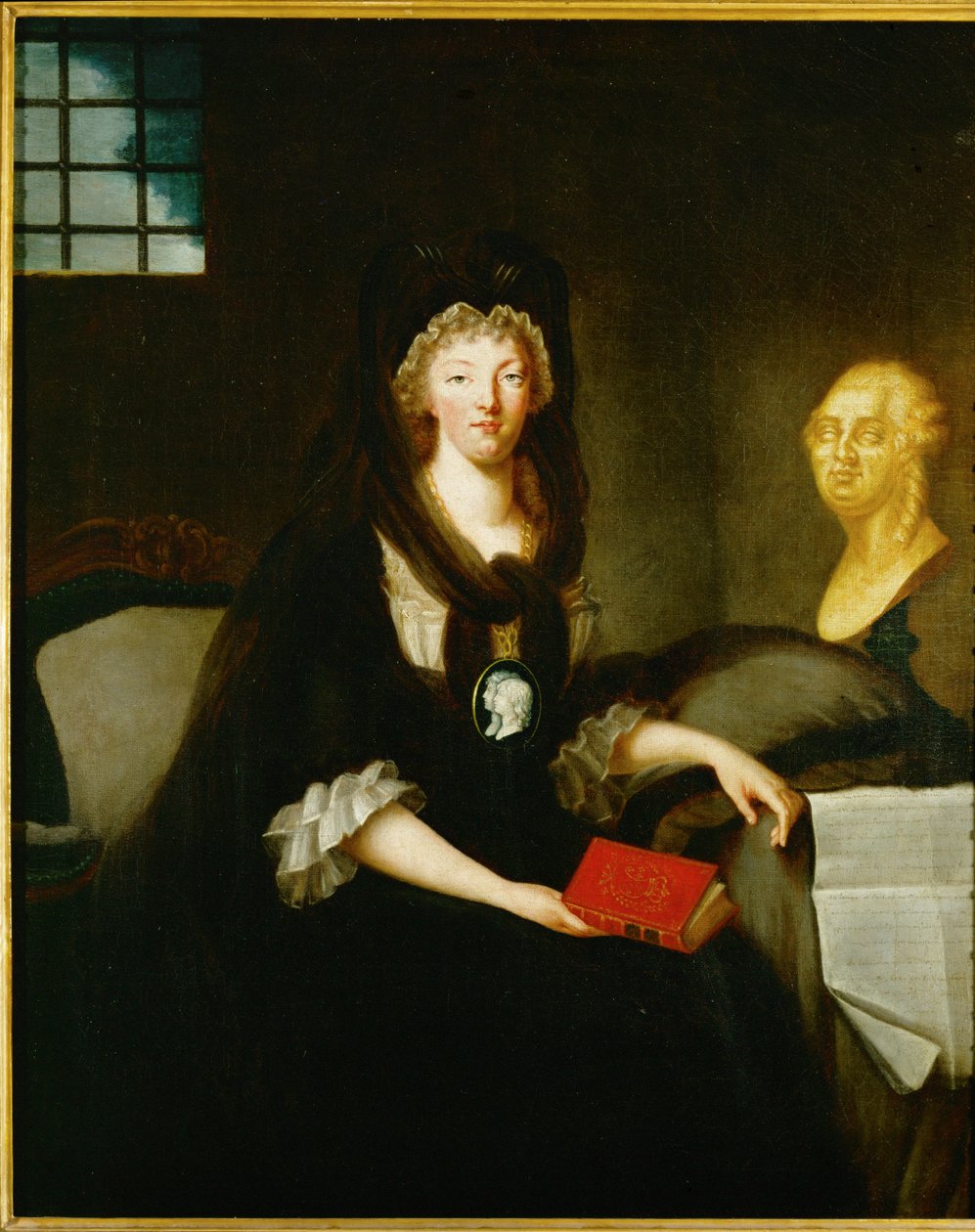La regina Maria Antonietta imprigionata nella Conciergerie ... da French School