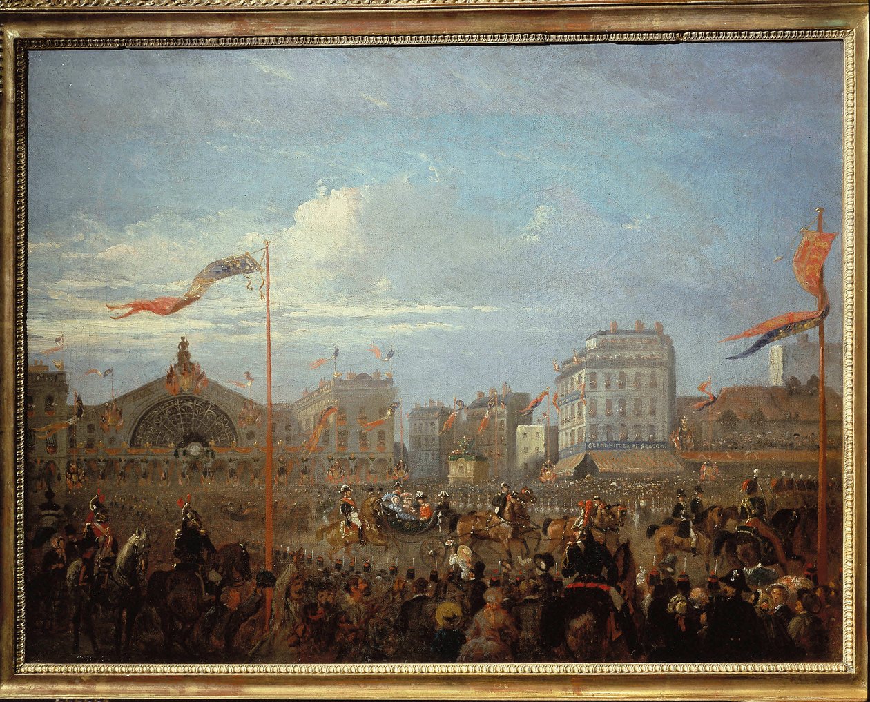 La Regina Vittoria (1819-1901) arriva alla Gare de l