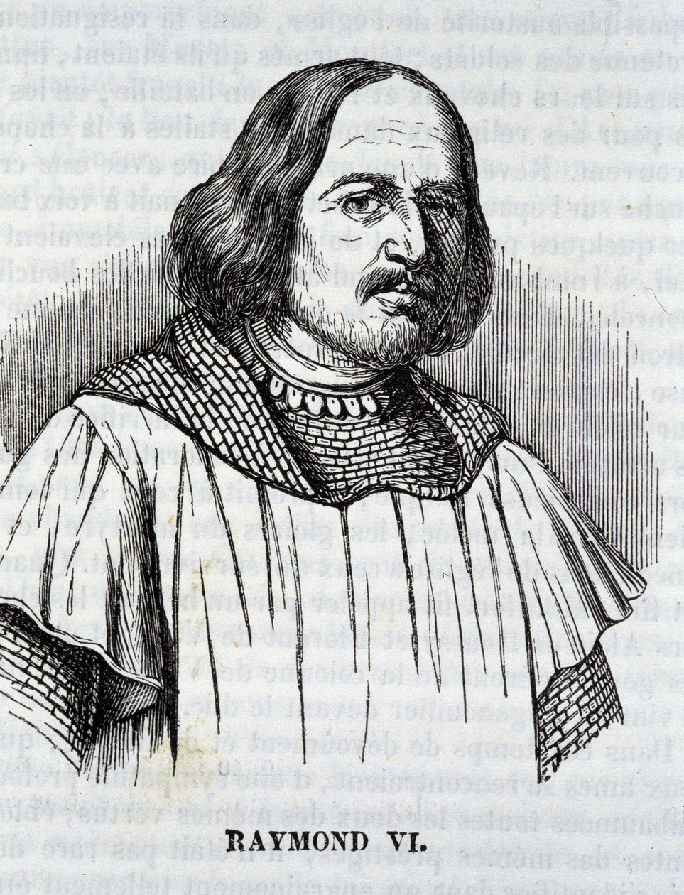 Raymond VI in "La Mosaique du midi", Tolosa da French School