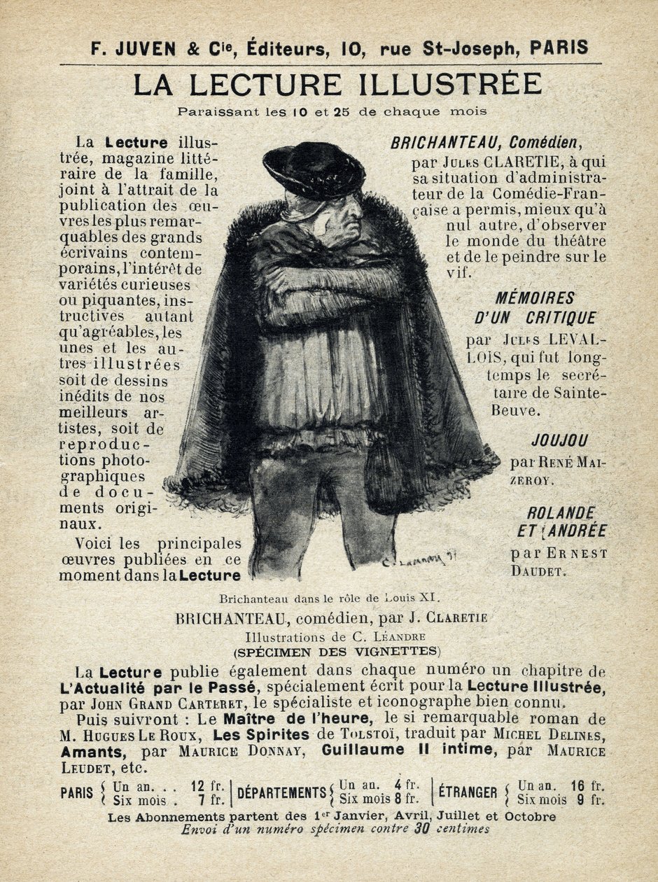 Lettura illustrata. Pubblicazione in “Tales de Pantruche et d