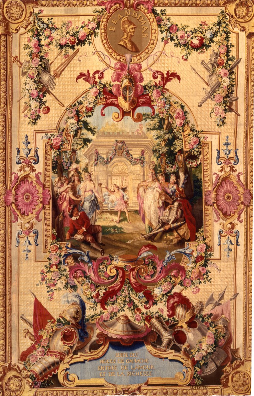 Arazzo dei Gobelins con la storia di Don Chisciotte, 1717-18 da French School
