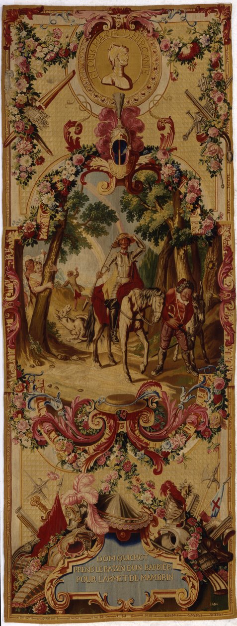 Arazzo dei Gobelins con la storia di Don Chisciotte, 1717-18 da French School