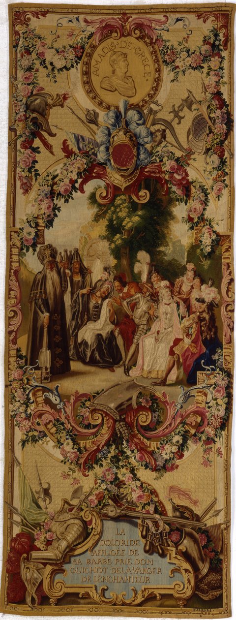 Arazzo dei Gobelins della Reggenza con la storia di Don Chisciotte, 1717-18 da French School