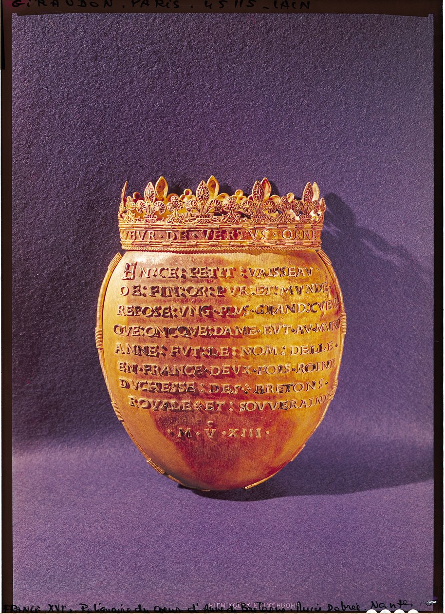 Reliquiario del cuore di Anna di Bretagna (1477-1514) Duchessa di Bretagna, 1514 da French School