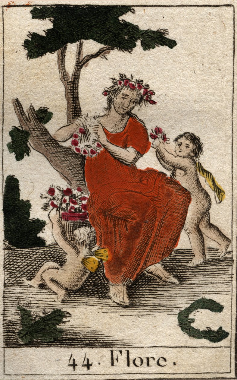 Rappresentazione di Flora, dea dei fiori. Da 