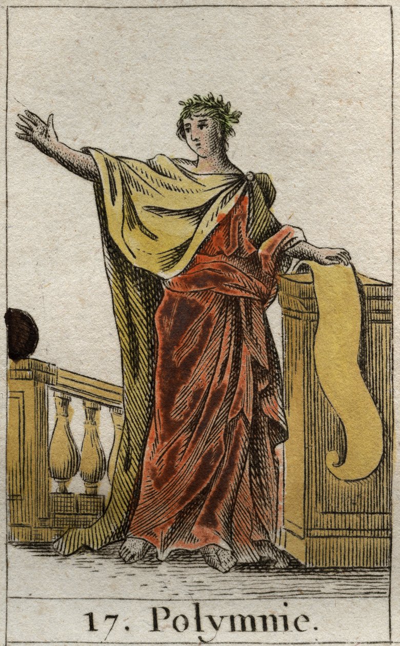 Rappresentazione di Polimnia, Musa dell